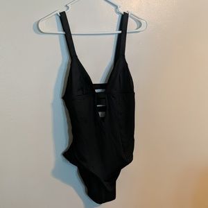 black one piece swimsuit